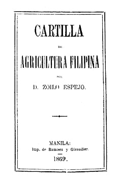 Cartilla de agricultura filipina