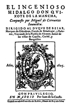 Segunda parte del ingenioso cauallero don Quixote de la Mancha / por Miguel de Ceruantes Saauedra, autor de su primera parte