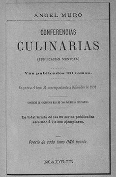 Conferencias culinarias publicadas para “La Monarquía”. Mayo 1892