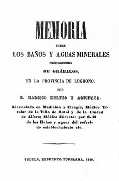 Memoria sobre los baños y aguas minerales hidro-sulfurosas de Grábalos, en la provincia de Logroño