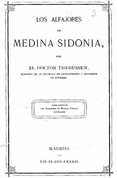 Los alfajores de Medina Sidonia, por el Doctor Thebussem