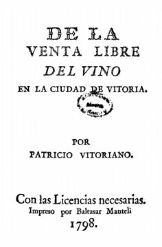De la venta libre del vino en la ciudad de Vitoria 