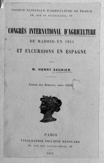 Congrès international d’agriculture de Madrid en 1911 et excursions en Espagne