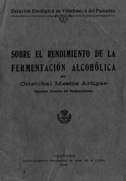Sobre el rendimiento de la fermentación alcohólica