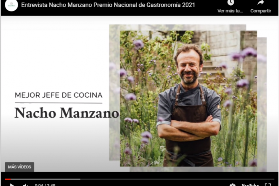 Vídeo: entrevista a Nacho Manzano, Premio Nacional de Gastronomía 2021