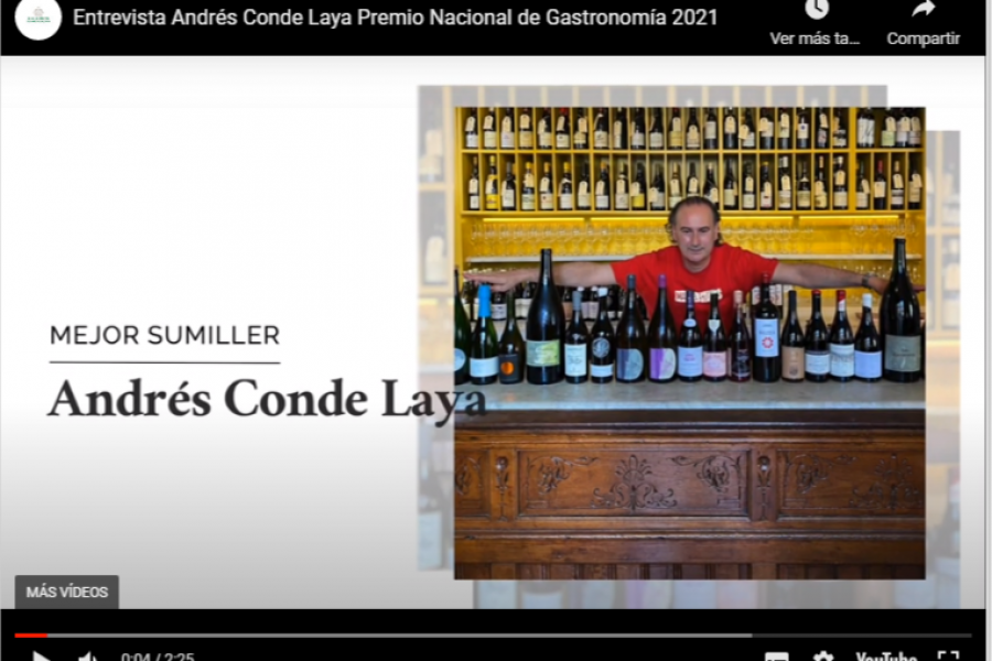 Vídeo: entrevista a Andrés Conde Laya, Premio Nacional de Gastronomía 2021