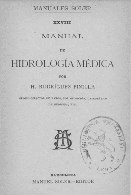 Manual de hidrología médica