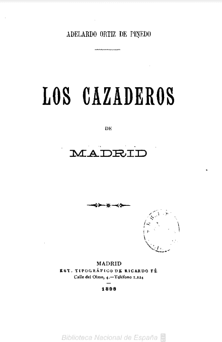 Los cazaderos de Madrid