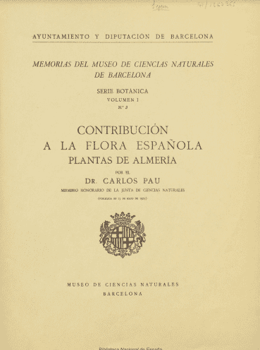 Contribución a la flora española: plantas de Almería