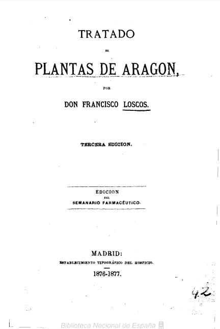 Tratado de plantas de Aragón