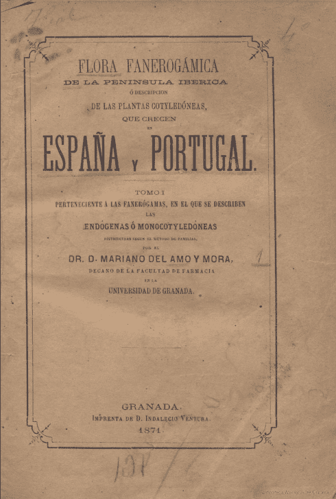 Flora fanerogámica de la Península Ibérica o Descripción de la plantas cotyledóneas que crecen en España y Portugal