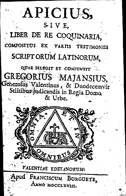 De re coquinaria, Apicius