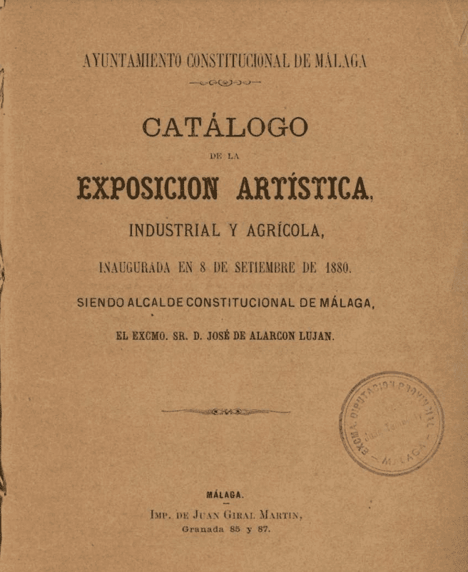 Catalogo de la exposicion artistica, industrial y agricola : inaugurada en 8 de setiembre de 1880..