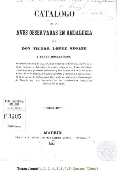 Catálogo de las aves observadas en Andalucía