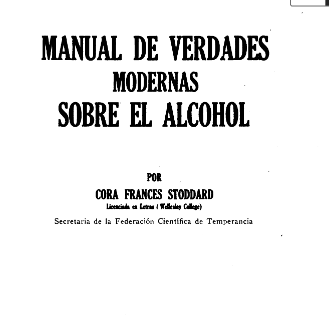 Manual de verdades modernas sobre el alcohol