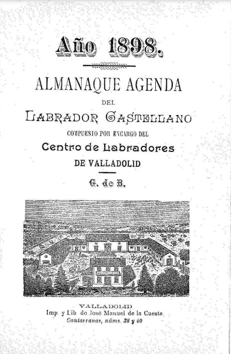 Almanaque agenda del labrador castellano : compuesto por encargo del Centro de Labradores de Valladolid