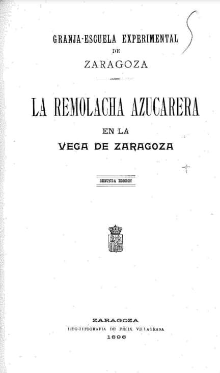 La remolacha azucarera en la vega de Zaragoza