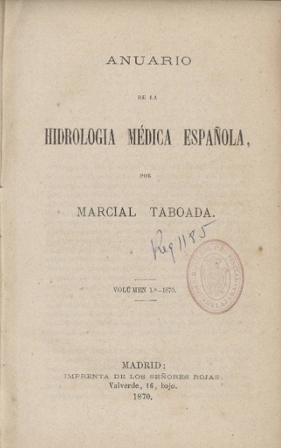 Anuario de la hidrología médica española