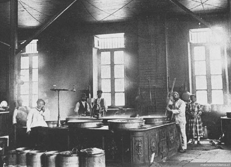 Cocina de la Casa de Orates, Santiago.1901 [Material gráfico]