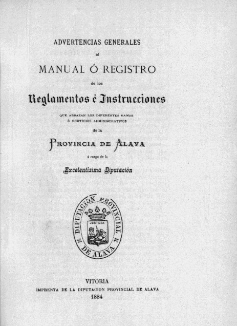 Reglamento para la formación de datos estadísticos de la riqueza rústica, urbana y pecuaria de la Provincia de Álava…
