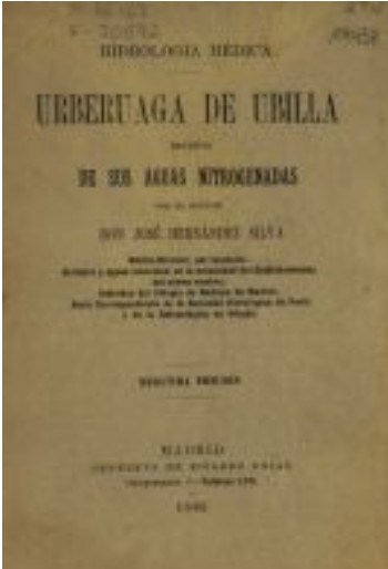Urberuaga de Ubilla : estudio de sus aguas nitrogenadas