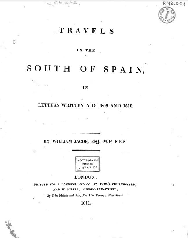 Travels in the South Spain : in letters written A.D. 1809 and 1810