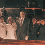 El presidente de la Real Academia de Gastronomía durante el evento del Día de las Parrilleras